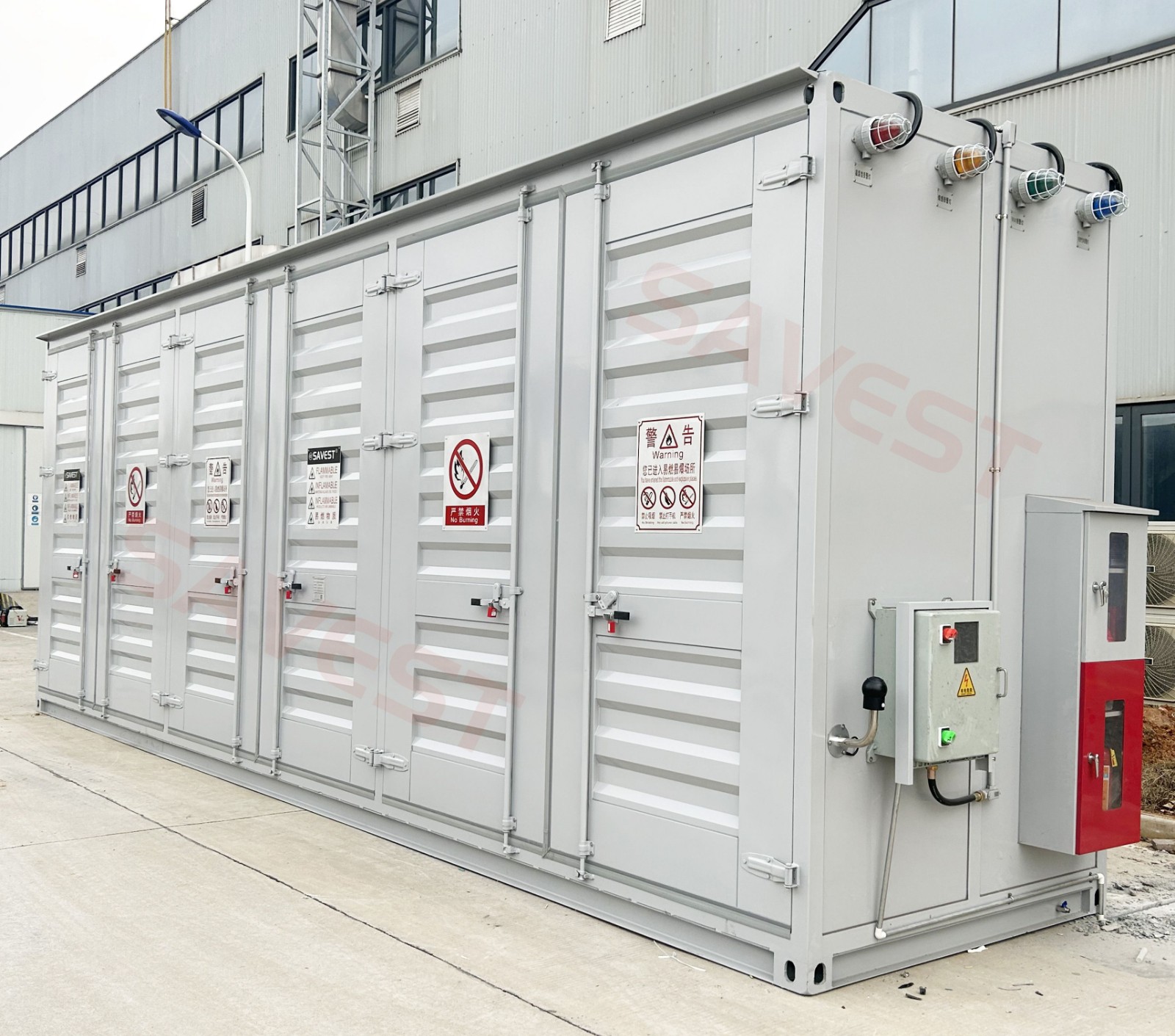 图片 3 层架式室外危化品暂存柜